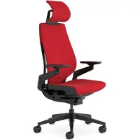 Dripio Ergonomische bureaustoel met 360° draaibare armleuningen, lendensteun, hoofdsteun, kleur rood