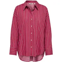 ONLY Blouse 'ONLOREGON' donkerrood / zwart / wit