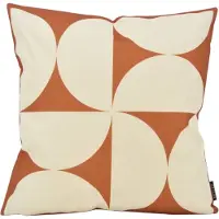 NOVÉE Sierkussen retro curve #1 | 45x45 cm | katoen/linnen