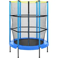Viking Choice Viking Sports Trampoline met Veiligheidsnet - Ø 152 cm - Blauw - Geschikt voor Kinderen van 3 tot 6 Jaar