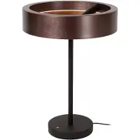 Lucide LEONARD - Tafellamp - Ø 31 cm - LED Dimb. - CCT - 1x12W 2200K/4000K - Koffie - Vibes