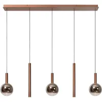 Lucide JASMINE - Hanglamp - LED Dimb. - CCT - 5x4W 2200K/3300K - Koper - Premium
