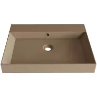 SaniGoods Kolo wastafel 70cm met 1 kraangat mat cappuccino