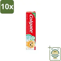 Colgate 10 x - Aardbeismaak - Kindertandpasta - Voor 0 tot 2 jaar oud - 50ml - Wasstrips - Baby Tandenpoetsen - Kindertandpasta - Aardbeismaak - Melkgebit - Gaatjes Voorkomen