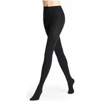 Falke Pure Matt eenkleurig materiaal ondoorzichtig 100 DEN panty dames zwart - maat S-M