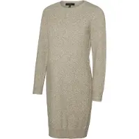 Vero Moda Maternity Gebreide jurk 'VMMDoffy' lichtbruin