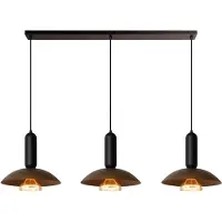 Lucide GRANTHAM - Hanglamp - 3xE27 - Koffie - Essential