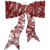Intratuin Wandhanger Klosra Strik Rood Met Verlichting 45 X 30 X 7 Cm