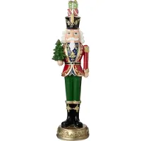 Intratuin Kerstfiguur Soldaat Met Kerstboom Rood / Groen 13,5 X 13 X 52,7 Cm