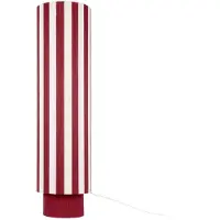 Leitmotiv Vienna Stripes LED Vloerlamp | 1x E27 40W | Burgundy red/off white