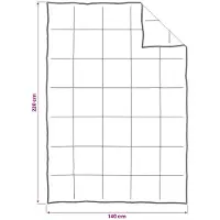 vidaXL Winterdekbedset, 3 stuks, wit, van bambusvezel