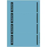 Leitz 16852035 lot de 100 étiquettes autocollantes pour dos de classeur, format large et court (bleu)