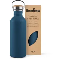 Bambaw Kleine Metalen Waterfles 16 oz, Navy Blauw, Vaatwasserbestendig