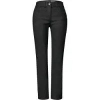 Cecil Dames Mid Waist Slim Leg Broek – Slim Fit - Zwart - 30