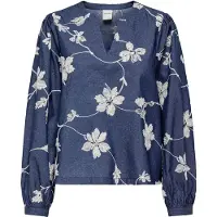 ONLY Blouse 'ONLSAKA' donkerblauw / wit