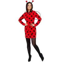 Amscan RIETHMULLER - Lieveheersbeestjes kostuum met stippen dames - S / M