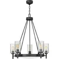 HINKLEY LED Kroonluchter | 5X E27 Max 40W | Black Oxide