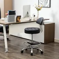 Dripio Ergonomische bureaustoel, in hoogte verstelbaar 20-27 inch, zwart