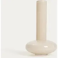 Homla Hoog Glazen Vaas MONERA Beige 15,7x28 cm - Stijlvolle Decoratie