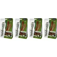 Whimzees Tandenborstel - Vegetarische Kauwsnacks Small 8.5 cm - 4 x 24 stuks - Voordeelset