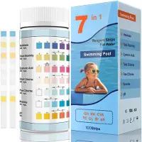 Merkloos 7-in-1 Zwembadteststrips voor Nauwkeurige Watertests