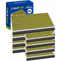 Alapure 4x CleanAir Plus Koolstoffilter voor Bosch 11041790 / DWZ0AK0A0