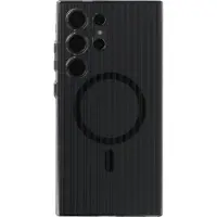 Accezz Lite Backcover met MagSafe | Fluted | voor de Samsung Galaxy S24 Ultra - Smokey Clear