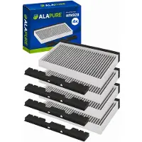Alapure 4x CleanAir Koolstoffilter voor Siemens 11049702 / 11026771 / LZ53451