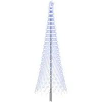 vidaXL - LED - kerstboom - 400 - cm - 450 - LED's - Blauw - IJzer - Zwart