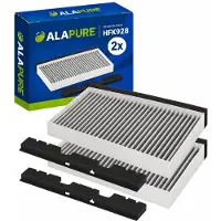Alapure 2x CleanAir Koolstoffilter voor Constructa 11049702 / 11026771 / 00705432 / 705432