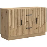 vidaXL Dressoir Artisanaal eiken 89 x 34,5 x 57 cm Bewerkt hout