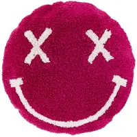 Unique living - Sierkussen Smile - Fuchsia - 45cm Ø