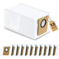 PromoHome Set met 12 stofzakken voor de reinigingsstation van een robotstofzuiger, 2,5 liter, 24 x 11 x 10 cm
