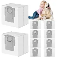 PromoHome 10 stuks stofzuigzakken voor Roborock, 3 liter, geschikt voor modellen Q5 Max+, Q5 Pro+, Q7+, Q7 Max+, Q8 Max+, S8 Pro Ultra, S8+, S7 Max Ultra, S7 MaxV