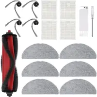 PromoHome Accessoires voor Roborock Q7 M5, Q7 M5+, Q7 L5, Q7 L5+ stofzuigers - 1 hoofdborstel, 4 HEPA-filters, 6 schoonmaakdoekjes, 4