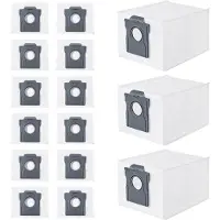 PromoHome 15 stofzuigzakken, compatibel met Dreame L10s Ultra Gen2/Gen3, X30/X40/X50, Aqua10 Ultra – 4-laags filtratie, 99,9% effectiviteit