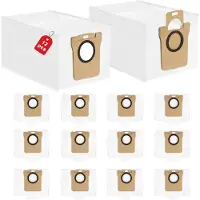 PromoHome 12 stuks stofzuigzakken, compatibel met Xiaomi X10+, X20+, X10/X20 Plus – met actieve koolstoffilter