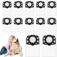 PromoHome 12-delige set vervangende stofzuigzakken voor nat-/droogzuigers, compatibel met Kärcher WD4/WD5/WD6, MV4/MV5/MV6, KFI 487