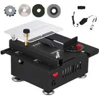 OEM Mini tafelzaag, 180 x 160 x 100 mm, 100W motor, 24V voeding, snijdiepte 16 mm, snelheid 0-6000 tpm