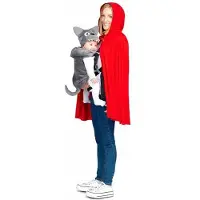 MOM Copperucita And Lobito Woman Costume Rood M Kinderen