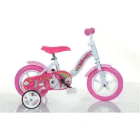 Dino Bikes 108L-UN, stadsfiets, voor kinderen, voor dames, rechte zithouding, 30,5 cm (12 inch), staal