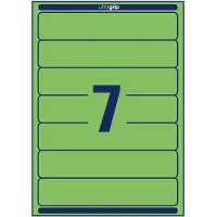 Avery Zweckform L4764-20 printbare rugetiketten 38 x 192 mm A4 zelfklevend smal groen (140 etiketten)