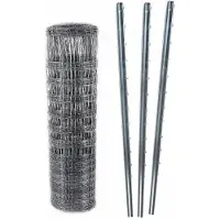 Aquagart 150 meter wildschutting, bosafsluiting, zware uitvoering, 150/19/15+ met Z-profiel, hekpalen
