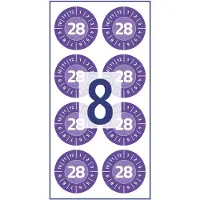 Avery controle-stickers, 30 mm, paars, 80 stuks