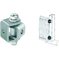 Comunello Verstelbaar scharnier, artikelnummer 100, klein formaat: 63 mm (breedte) x 73 mm (hoogte)