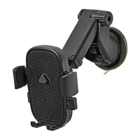 Nedis raam autohouder met klem voor smartphones / zwart