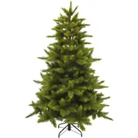 Triumph tree Wyoming Spar - Kerstboom met 460 Dennentakjes en Inhaakconstructie - Kerstversiering voor Binnen met Natuurlijke Uitstraling - Kunstboom met Harde PVC-naalden - H155 x Ø117 cm - Groen