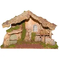 Euromarchi Kerststal met deur 50 x 21 x 32 cm
