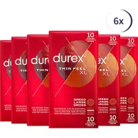 Durex Condooms Thin Feel XL 10st - 6 Stuks - Voordeelverpakking
