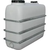 Graf ruimtebesparende tank 2000 L naturel van voedselveilig PE